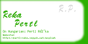 reka pertl business card